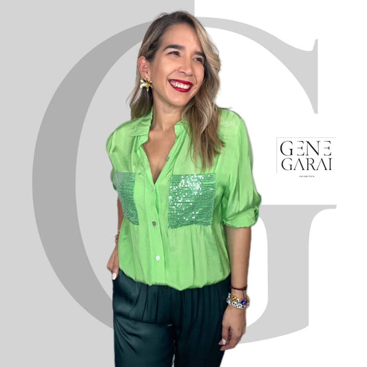 Sequins Silk shirt