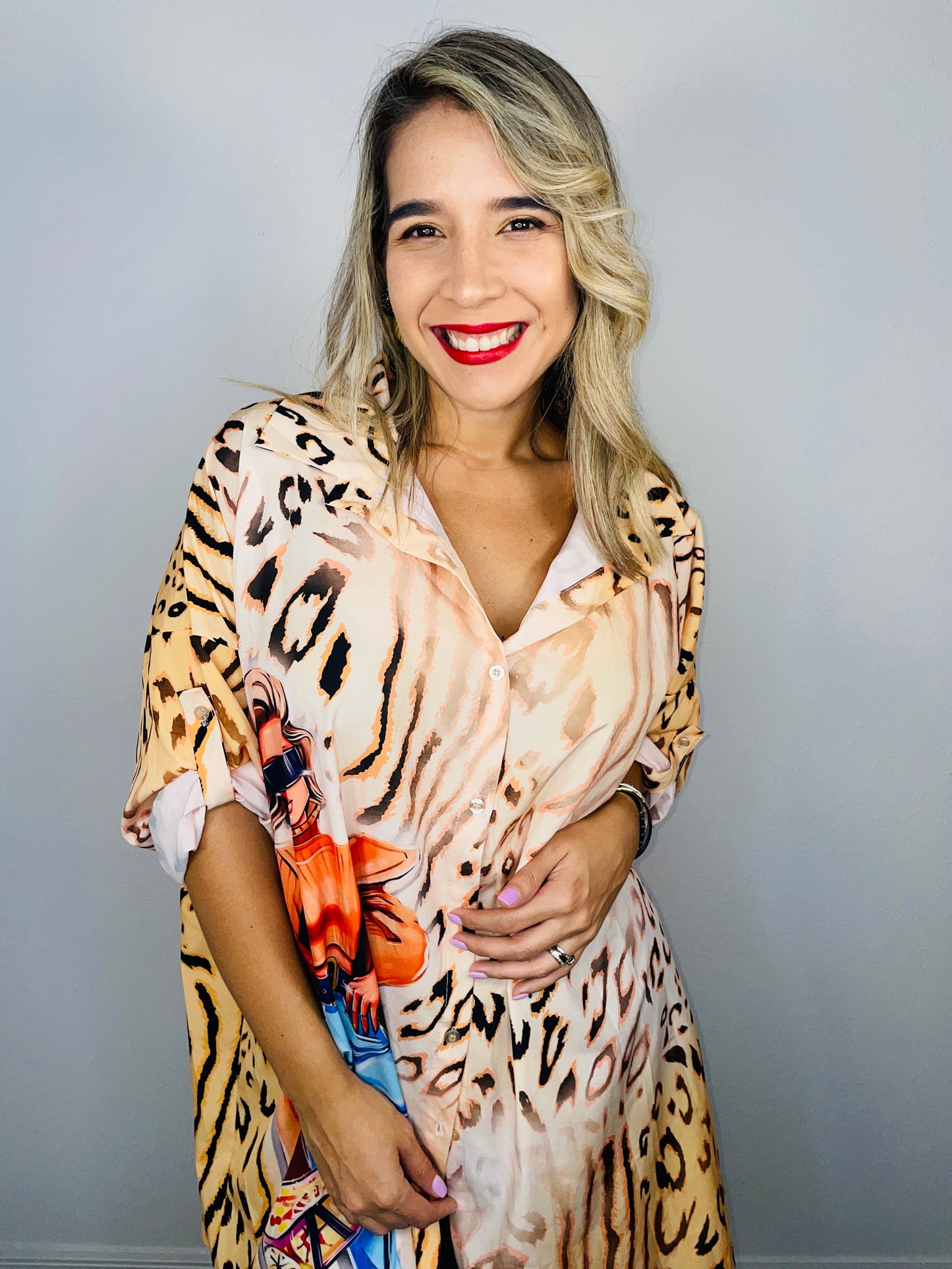 Animal print dress