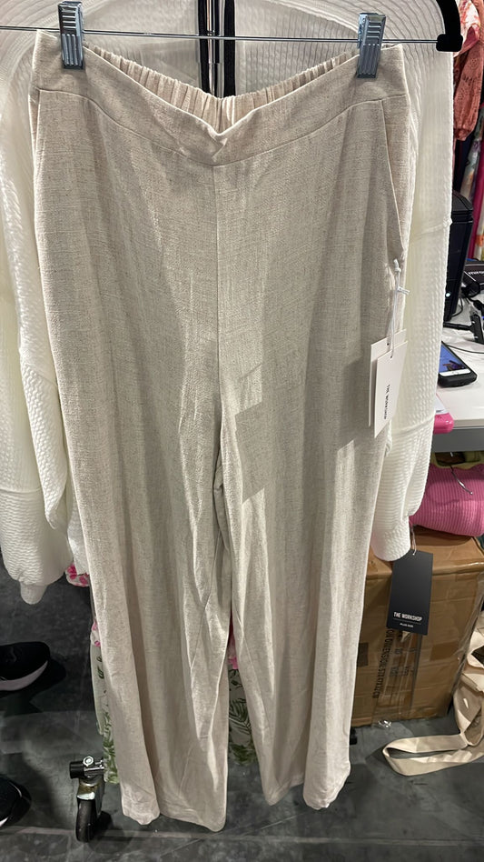 Pants de lino kaki