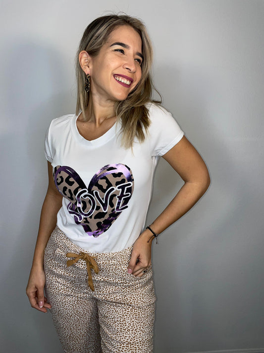 love print t-shirt